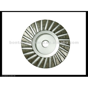 diamond cup wheel with 230mm diameter and 22,23mm arbor. Aluminium bond and metal bond